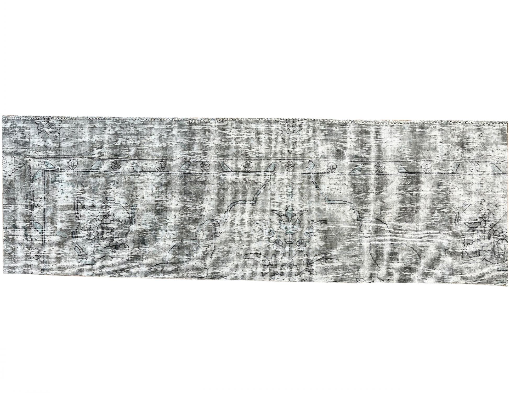 Persischer Vintage Teppich  grau <br/>220 x 60 cm