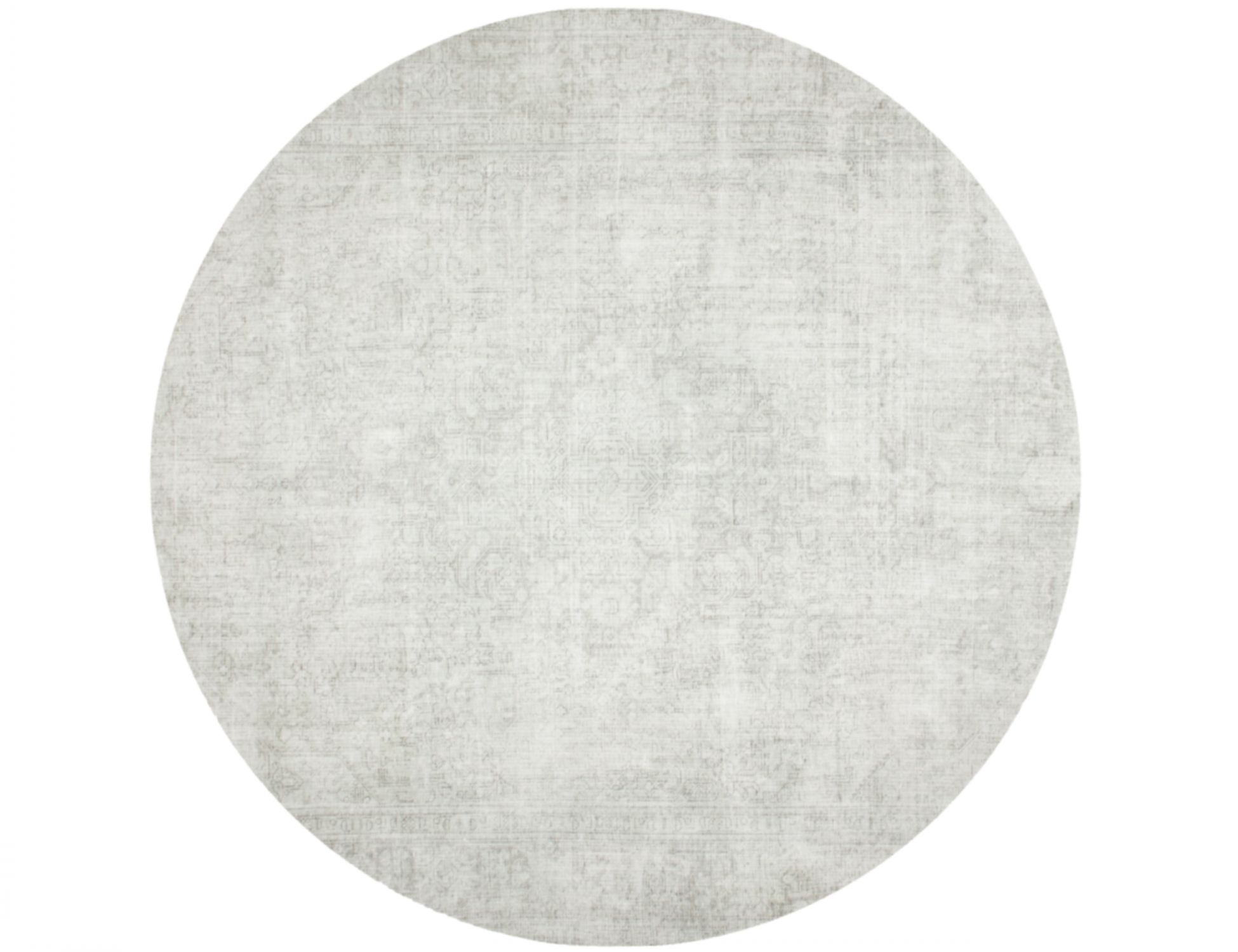 Round  Vintage Carpet  grey <br/>240 x 240 cm