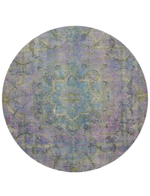 Grau Persien Persischer Vintage Teppich 200 x 200 cm