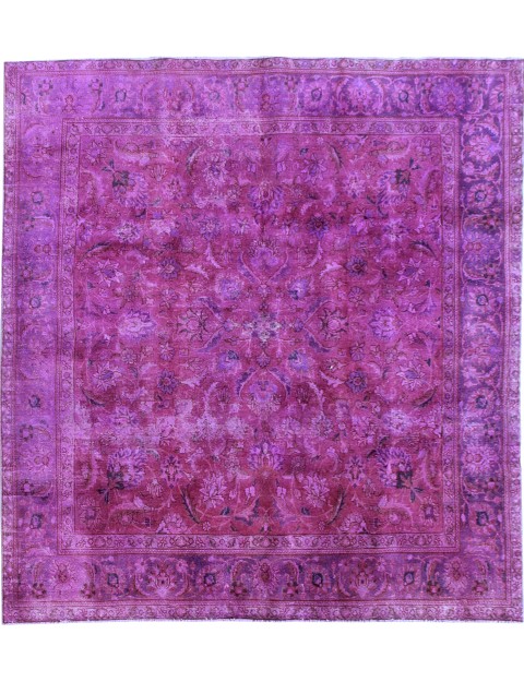 Lila Persien Persischer Vintage Teppich 330 x 280 cm