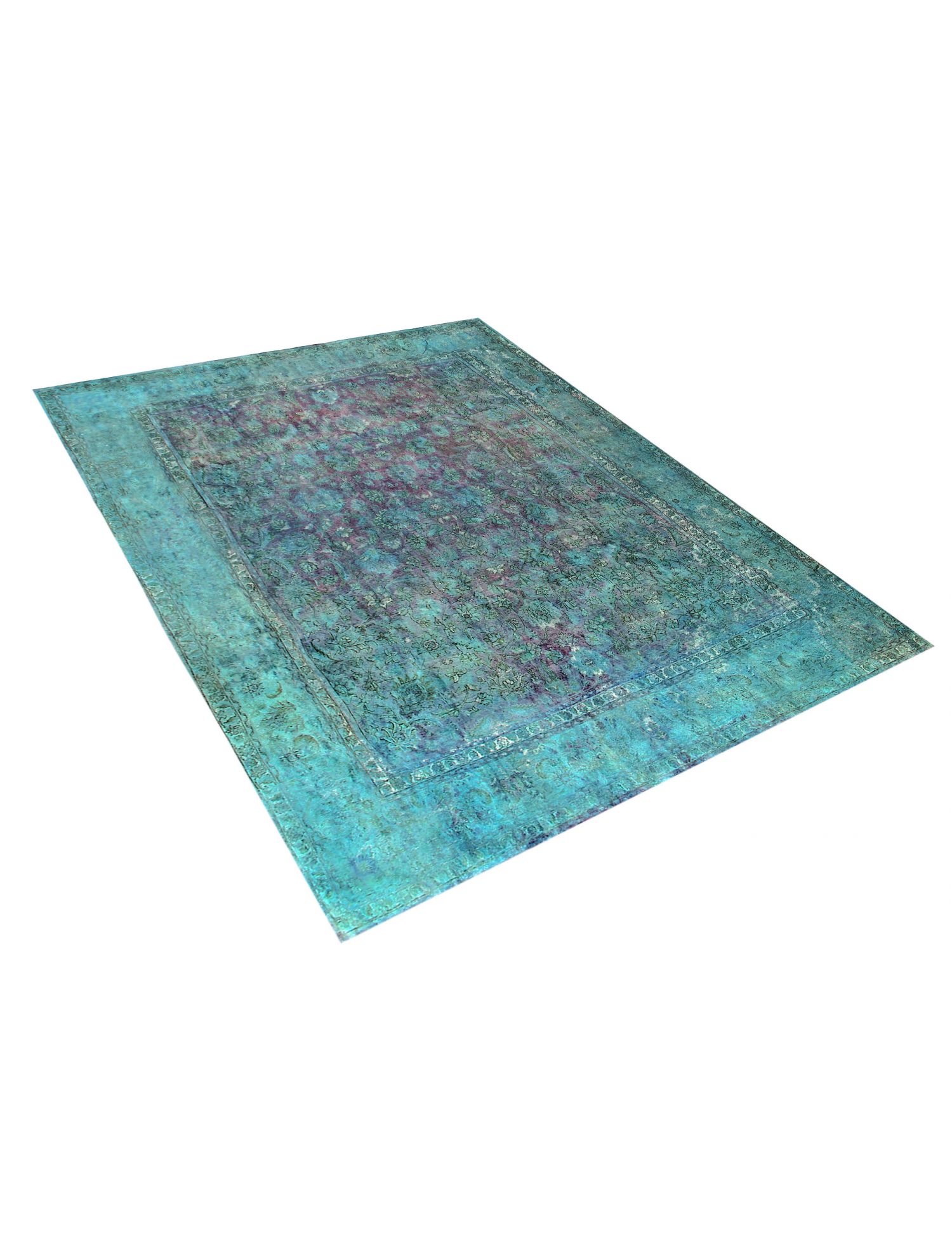 Tappeto vintage persiano  turchese <br/>405 x 343 cm