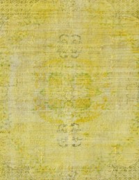 Gelb Türkei Persischer Vintage Teppich 259 x 163 cm - view 1