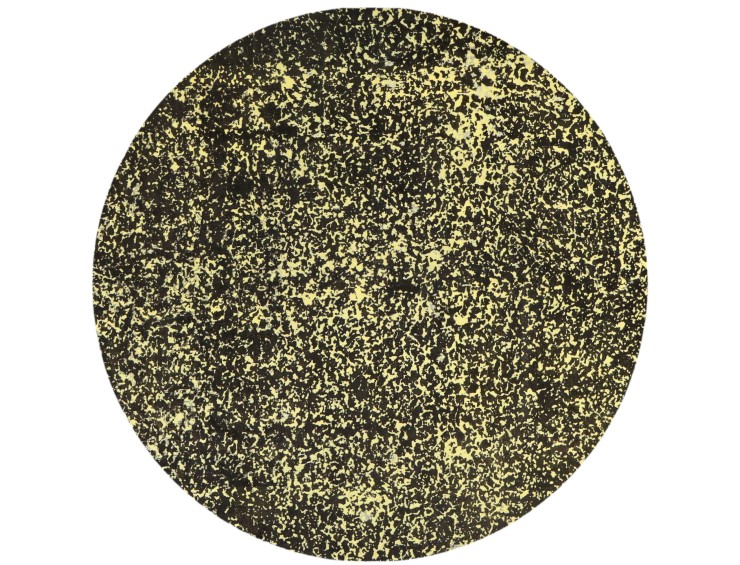 Amarillo Persa Alfombra persa vintage  196 x 196 cm