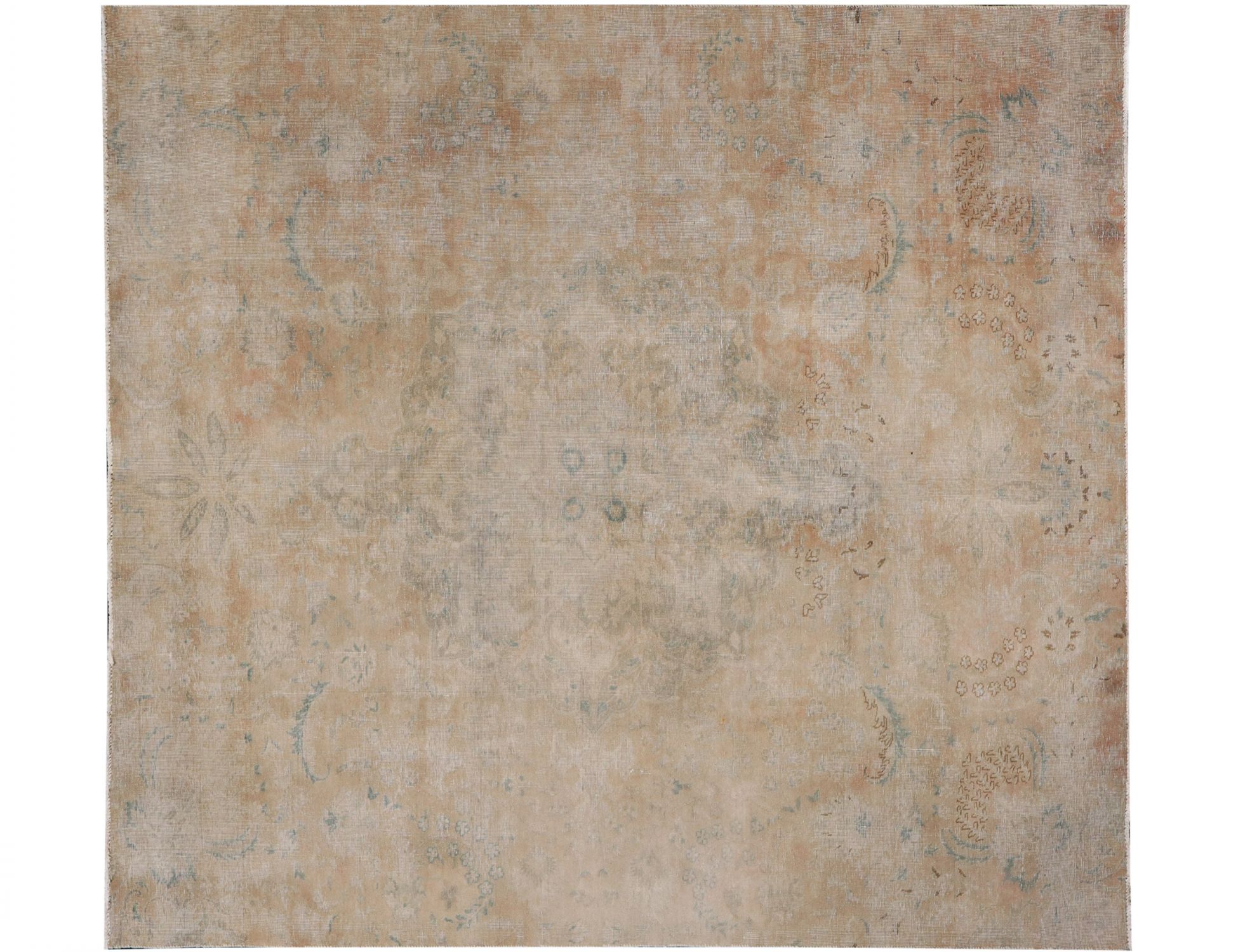 Quadrat  Vintage Teppich  beige <br/>225 x 225 cm