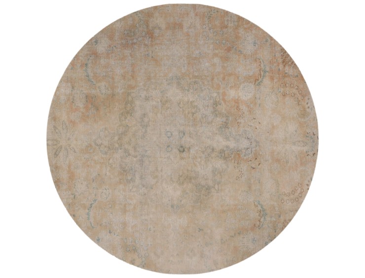 Beige persia Persisk vintage teppe 225 x 225 cm