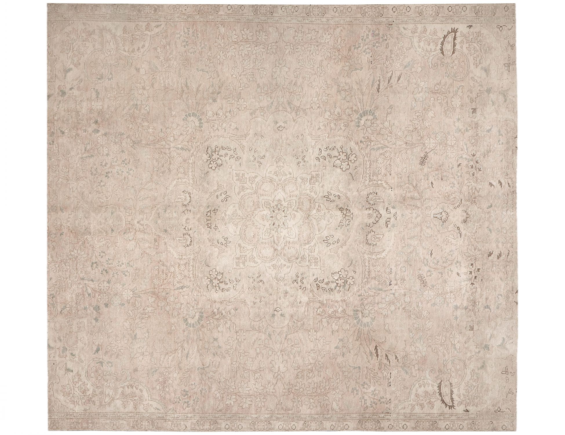 Quadrat  Vintage Teppich  beige <br/>212 x 212 cm