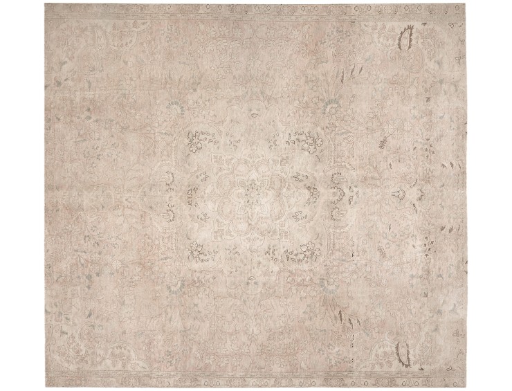 Beige Persien Persischer Vintage Teppich  212 x 212 cm