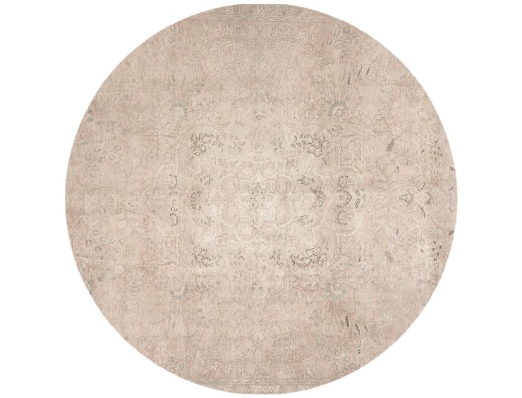 Beige Persien Persischer Vintage Teppich  212 x 212 cm