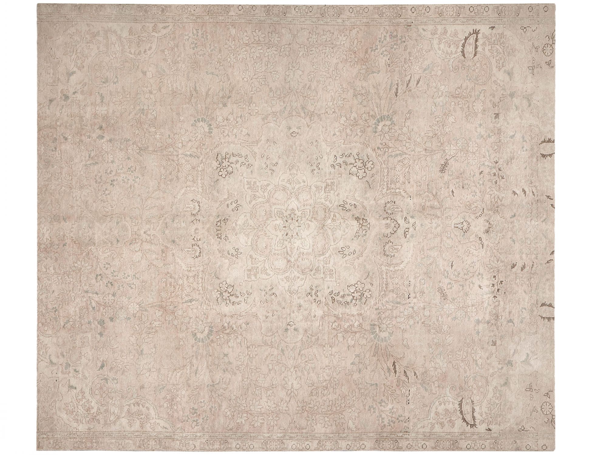 Persischer Vintage Teppich  beige <br/>270 x 212 cm
