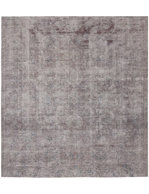 Grau Persien Persischer Vintage Teppich 185 x 185 cm