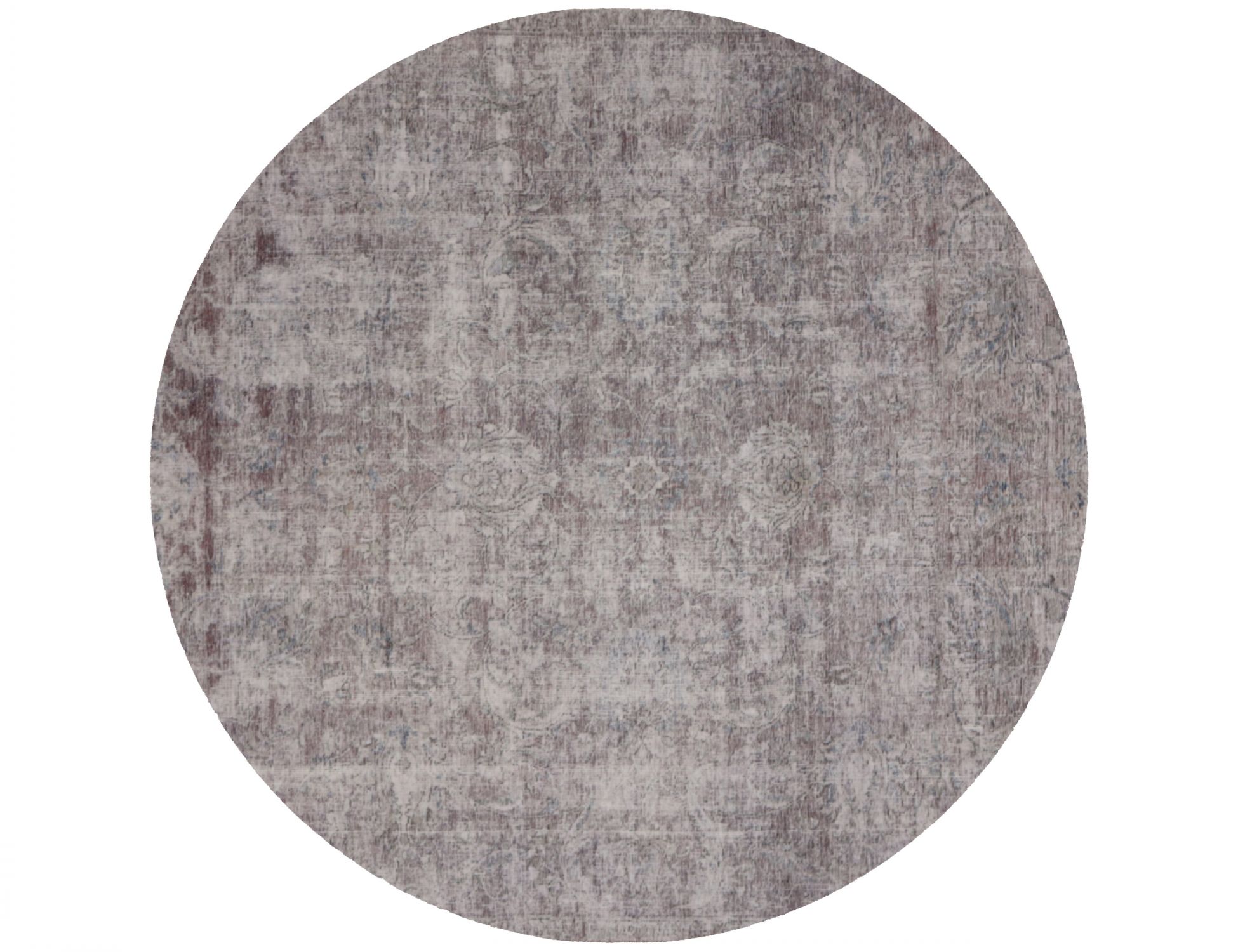 Rund  Vintage Teppich  grau <br/>185 x 185 cm