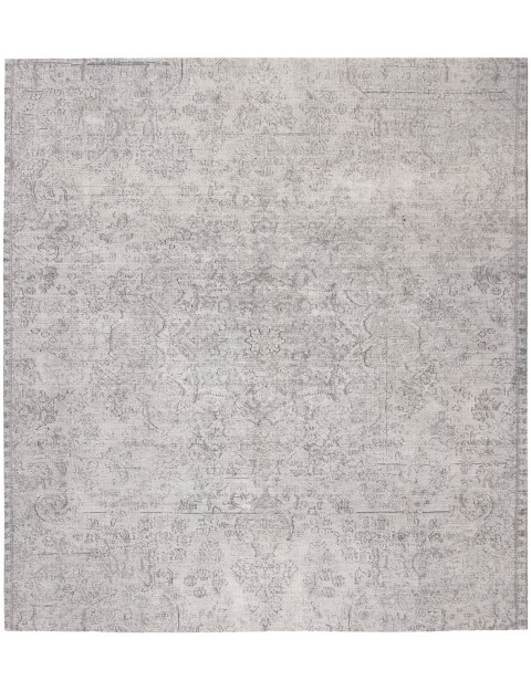 Grau Persien Persischer Vintage Teppich 187 x 187 cm