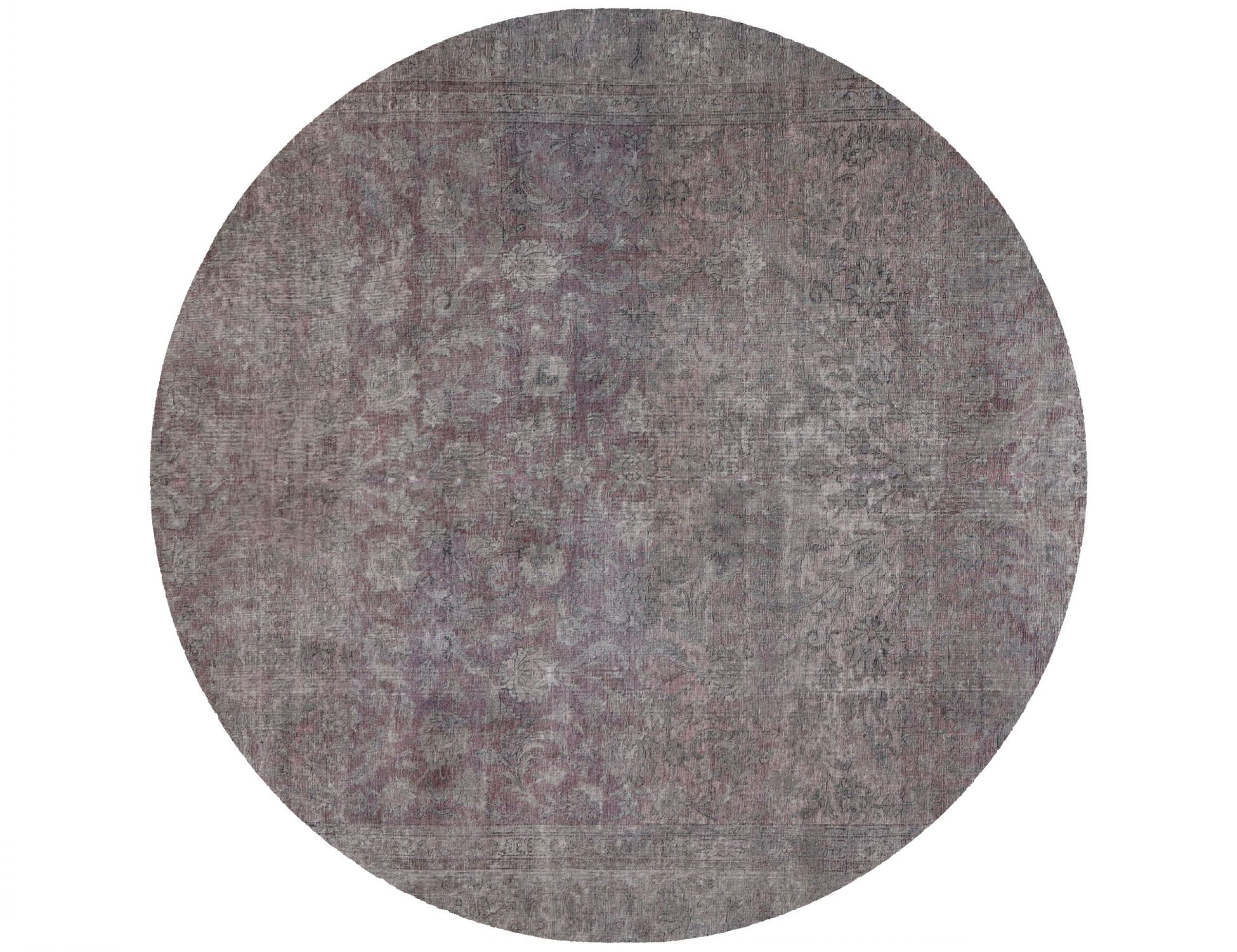 Rund  Vintage Teppich  grau <br/>273 x 273 cm