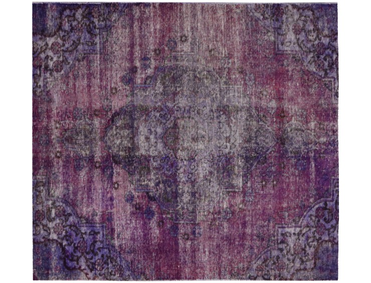 Púrpura Persa Alfombra persa vintage 170 x 170 cm