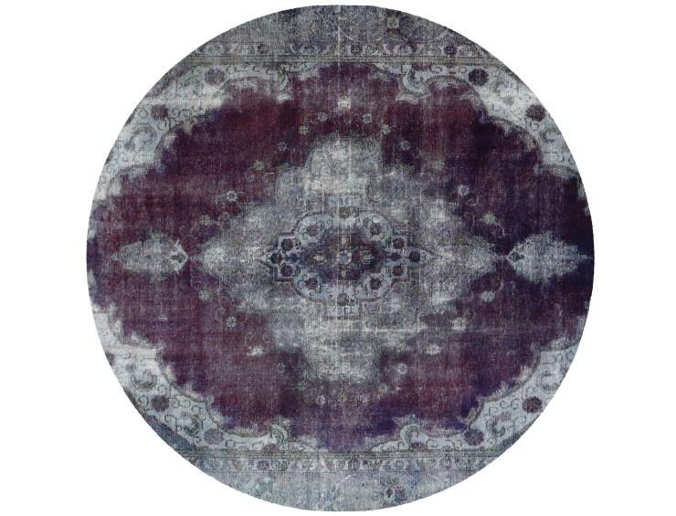 Blau Persien Persischer Vintage Teppich  210 x 210 cm