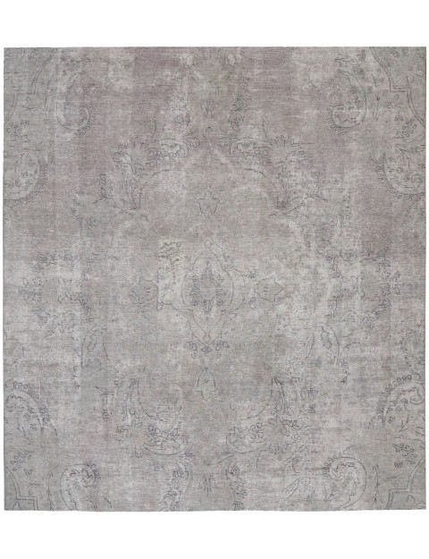 Grau Persien Persischer Vintage Teppich 190 x 190 cm