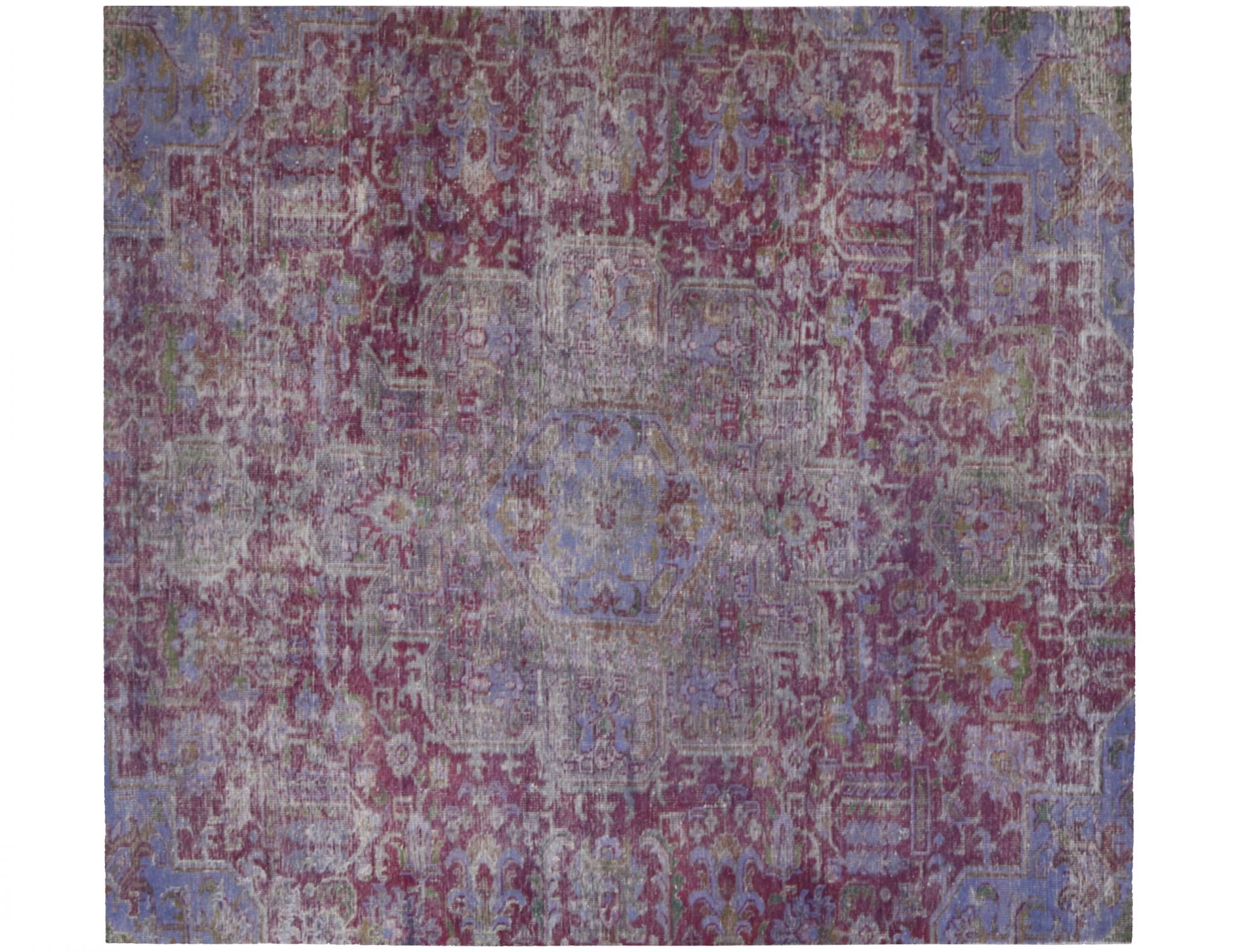 Persisk vintage matta  lila <br/>190 x 190 cm