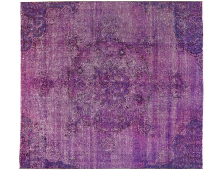 Púrpura Persa Alfombra persa vintage 200 x 200 cm