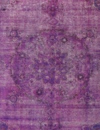 Púrpura Persa Alfombra persa vintage 200 x 200 cm - view 1