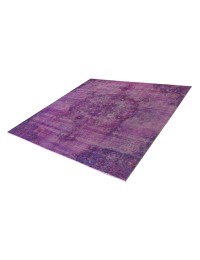 Púrpura Persa Alfombra persa vintage 200 x 200 cm - view 3