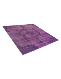 Púrpura Persa Alfombra persa vintage 200 x 200 cm - view 4
