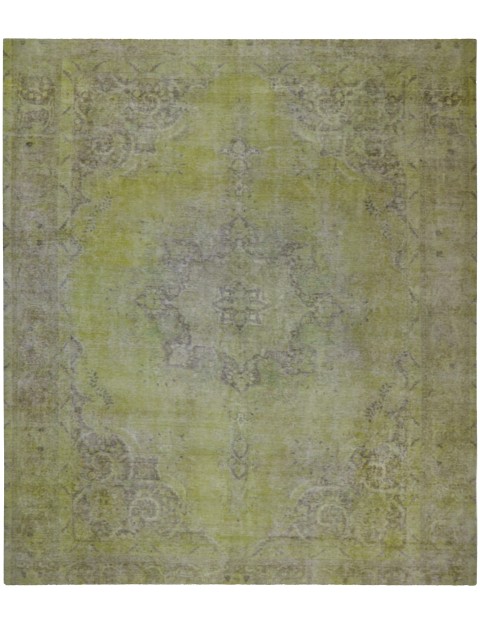 Gelb Persien Persischer Vintage Teppich 320 x 274 cm