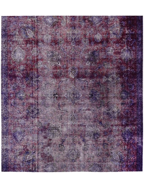 Lila Persien Persischer Vintage Teppich 256 x 256 cm