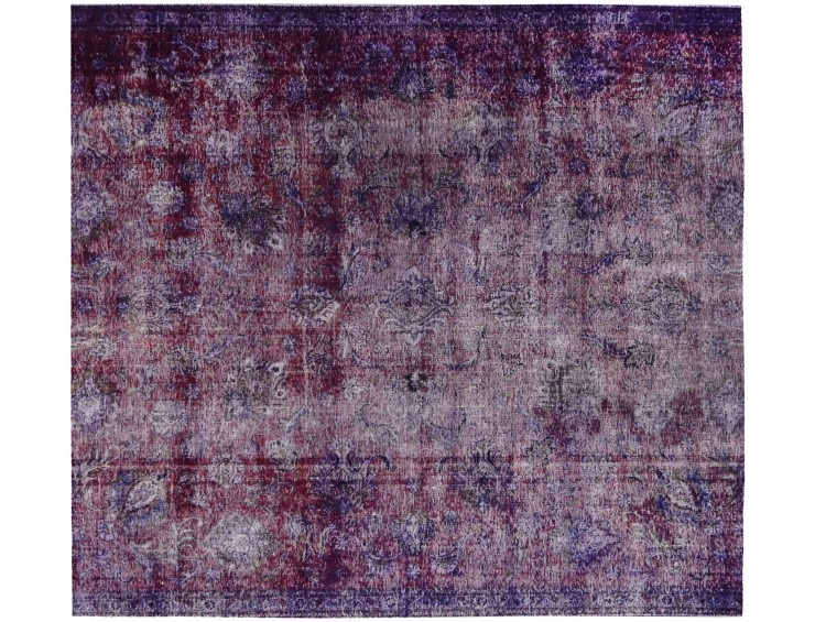 Lila Persien Persischer Vintage Teppich 256 x 256 cm