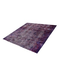 Lila Persien Persisk vintage matta  256 x 256 cm