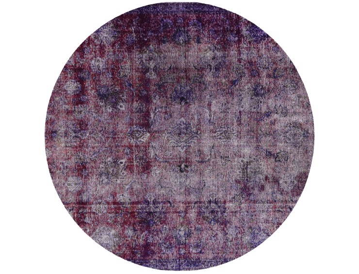 Lila Persien Persischer Vintage Teppich  256 x 256 cm