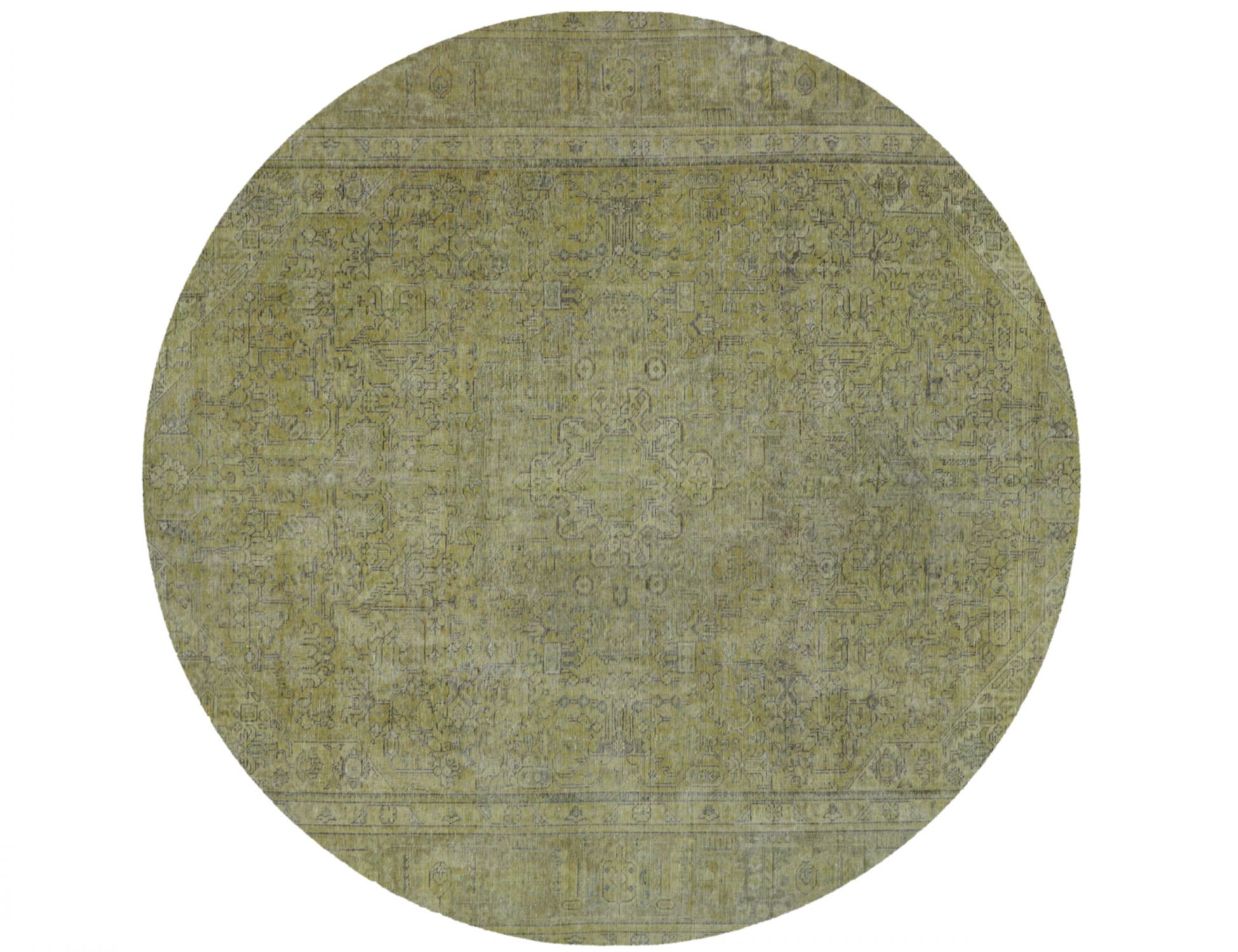 Tappeto vintage persiano  giallo <br/>280 x 280 cm