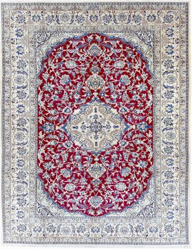 Tapis persan Naein 9La 340 x 202 rouge