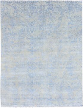 Indian handmade Carpet 427 X 300 sininen