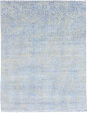 Tapis indien fait main 427 X 300 bleu