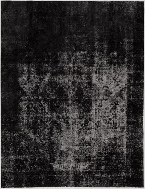 Schwarz Persien Persischer Vintage Teppich 365 x 265 cm