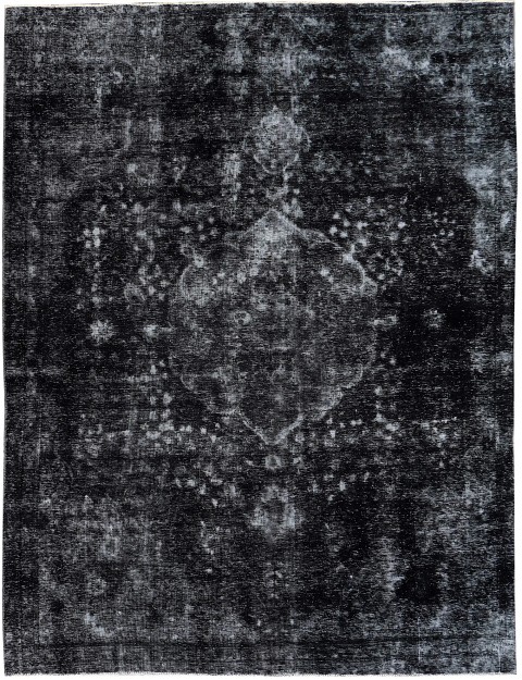 Schwarz Persien Vintage Teppich 328 x 237 cm
