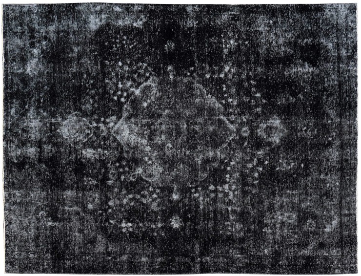 Zwarte Perzië Vintage Tapijt 328 x 237 cm