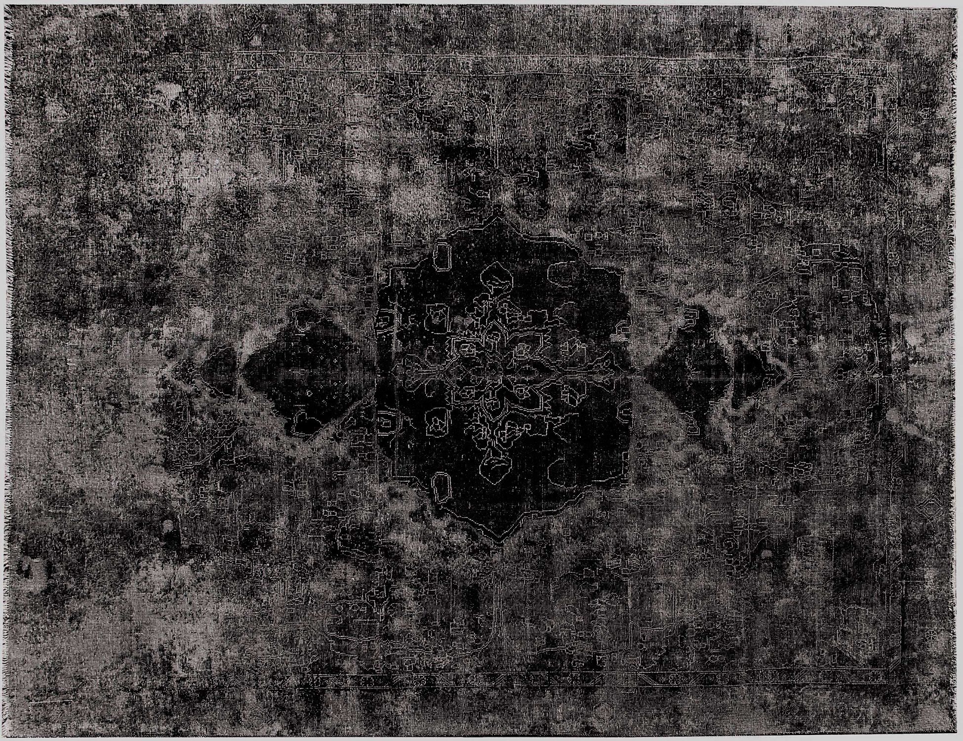 Tappeto vintage persiano  nero <br/>357 x 277 cm