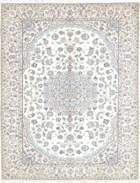 Tapis Persan Nain 327 x 203 bleu