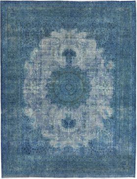 Tapis Persan vintage 390 x 305 turquoise