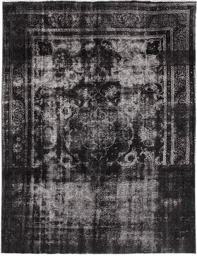 Persischer Vintage Teppich 383 x 285 schwarz