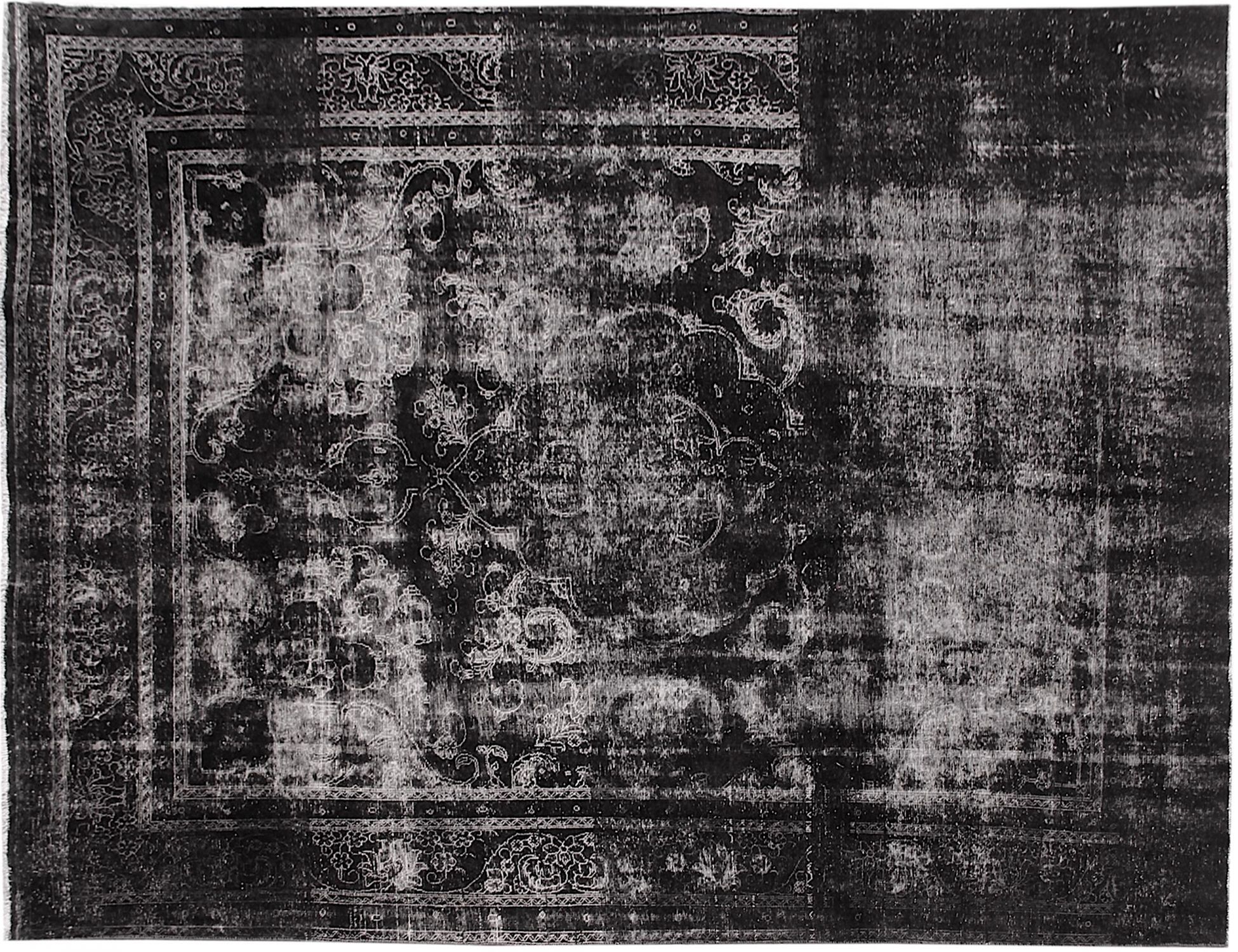 Tappeto vintage persiano  nero <br/>383 x 285 cm