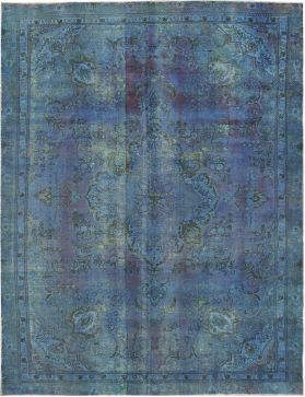 Tappeto vintage persiano 365 x 250 blu