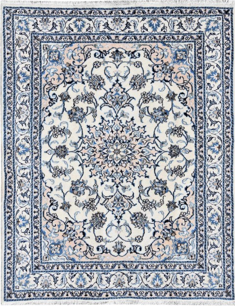 Beige Persien Nain Perserteppich 205 x 147 cm