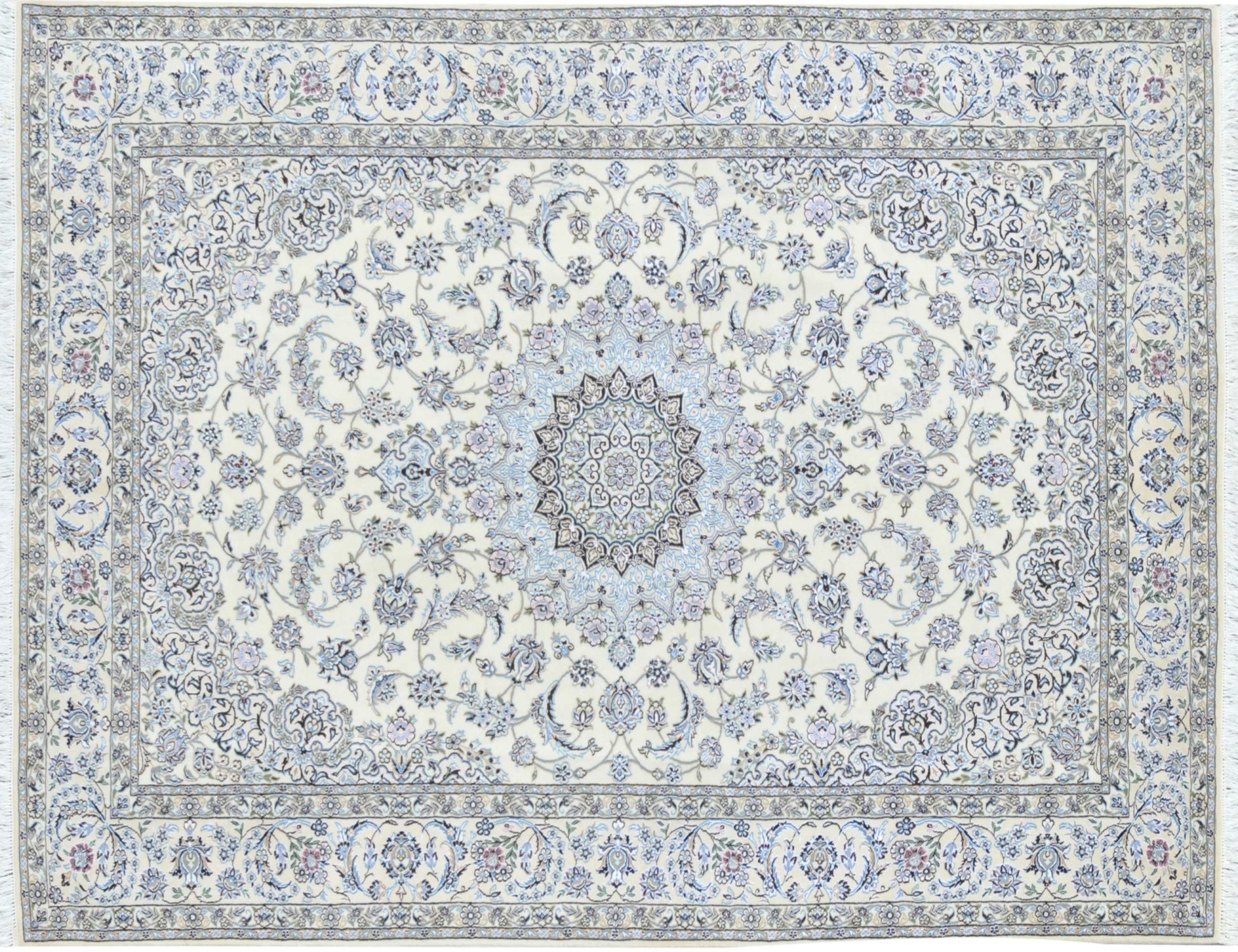 Tappeto persiano Nain  beige <br/>320 x 200 cm