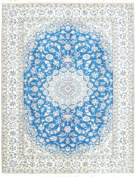 Blau Persien Nain Perserteppich  308 x 200 cm