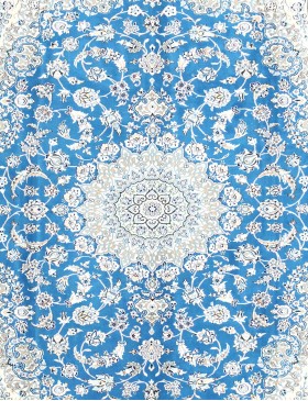 Blau Persien Nain Perserteppich  308 x 200 cm