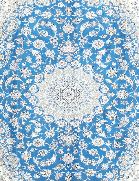 Blue Persia Persian Nain Rug  308 x 200 cm
