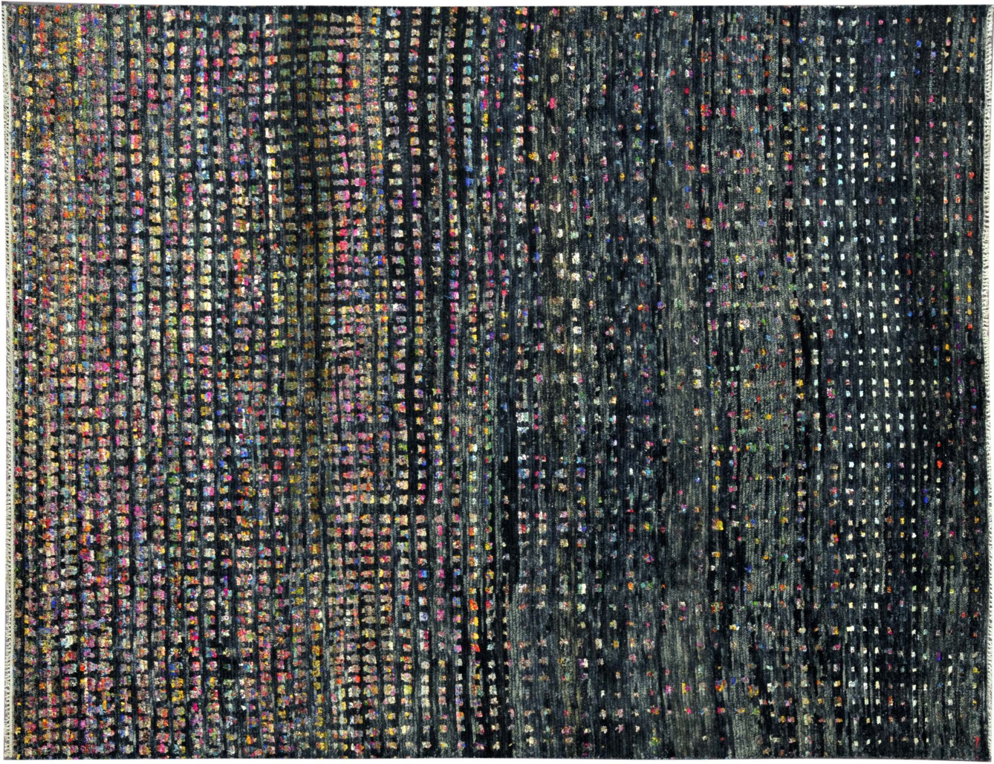 Taj Wolle & Seide  schwarz <br/>306 x 238 cm