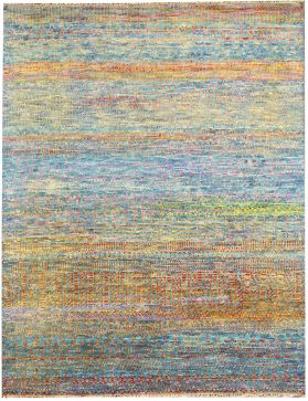 Taj Wolle & Seide  blau <br/>318 x 247 cm